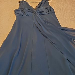 Teal Chiffon semi formal party dress